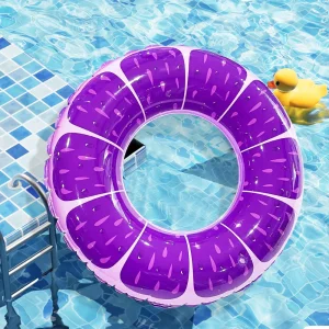 Aufblasbarer Schwimmring mit Fruchtmotiv – PVC Pool Schwimmreifen für Strand & Poolparty