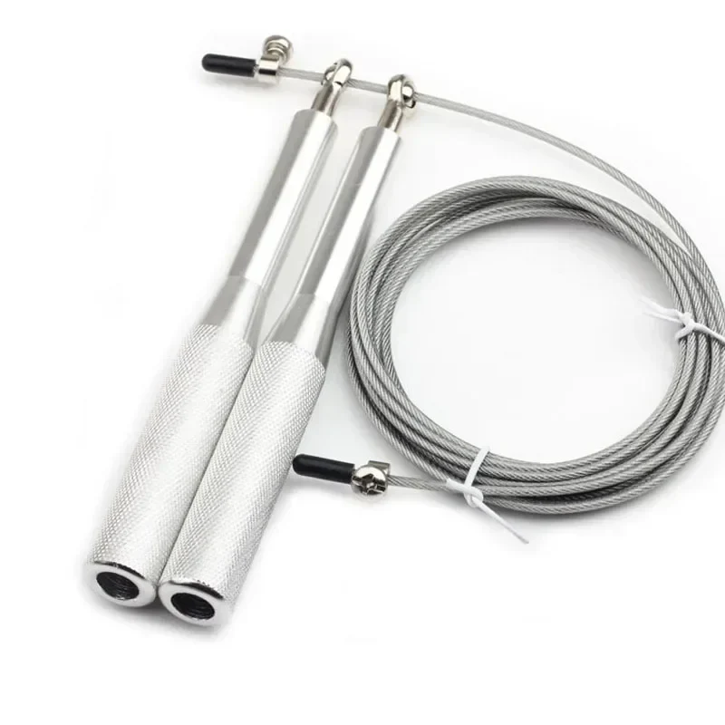 Hochgeschwindigkeits Springseil aus Stahl – Verstellbares Drahtseil mit Aluminiumgriff | Robustes Speed Springseil für Fitness & Sport – Bild 7