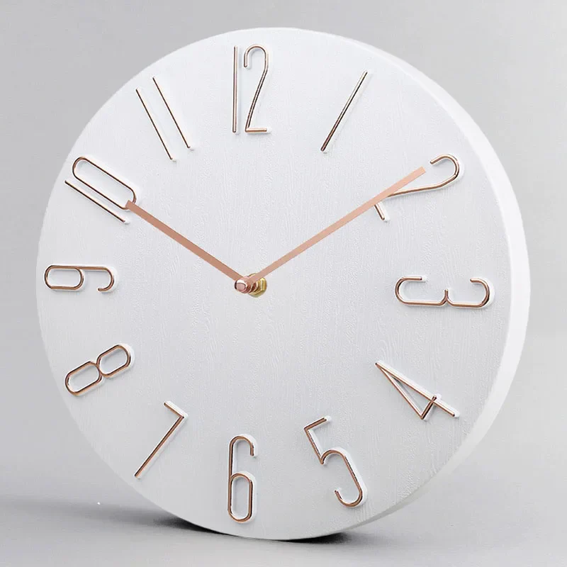 Moderne Minimalistische Luxus Wanduhr – Leise Quarz Deko Uhr – Bild 3