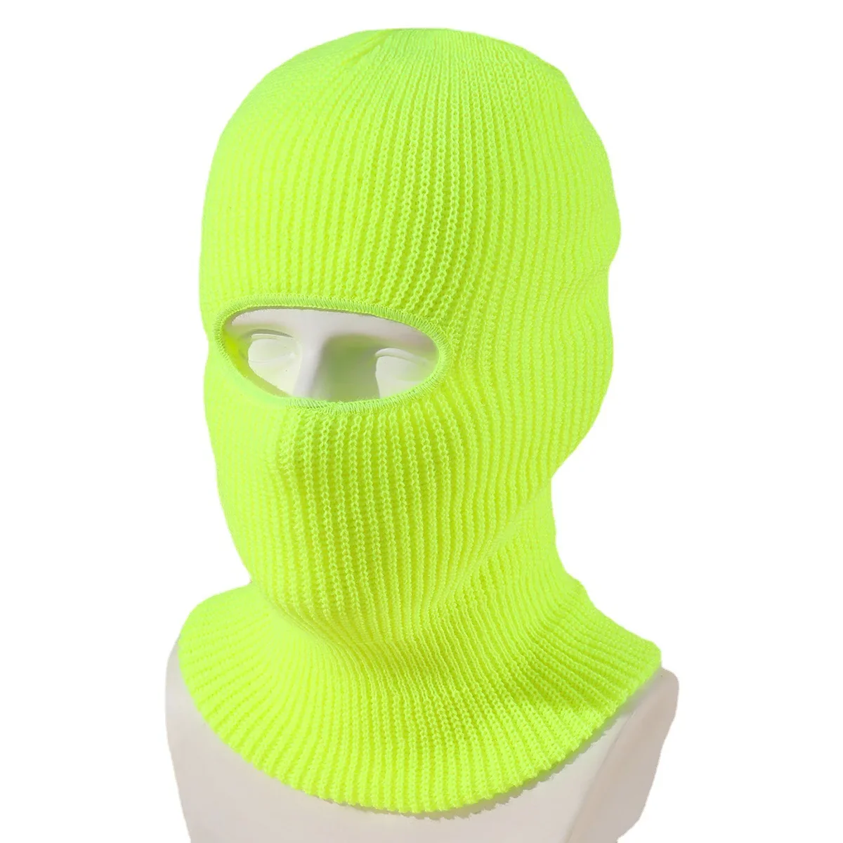 Unisex 1-Loch Skimaske Balaclava – Gestrickte Vollgesichts-Beanie Mütze | Winddichte Wintermütze für Damen & Herren beim Radfahren & Outdoor – Bild 3