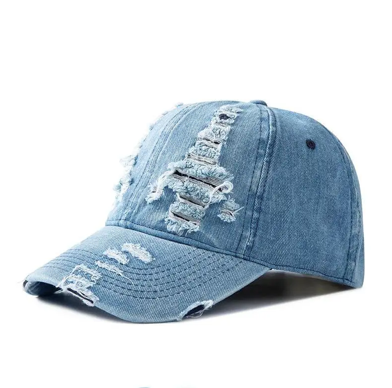 Baseballcap aus Gewaschenem Denim | Vintage Baseballcap für Damen & Herren | Atmungsaktive Verstellbare Baseballcap für Frühling & Sommer – Bild 6