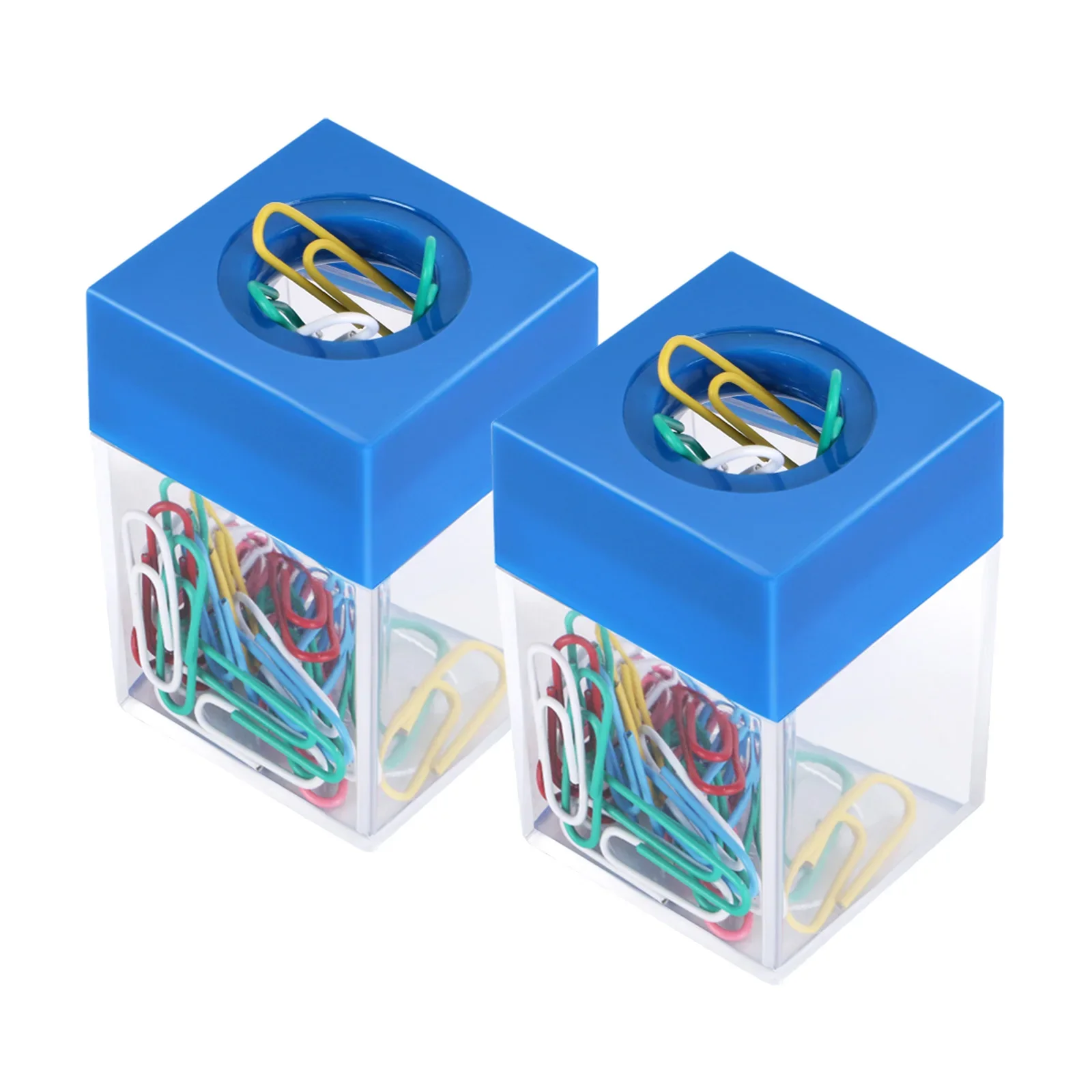 Magnetischer Büroklammernspender inkl. 30 Klammern – Schreibtisch Organizer für Zuhause, Schule & Büro | Metall-Pin Halter Box – Bild 4