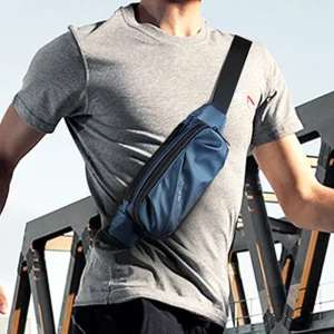 Herren Wasserdichte Nylon Gürteltasche – Multi-Purpose Reise Belt Bag | Modische Sling Brusttasche, Hüft- & Fanny Pack