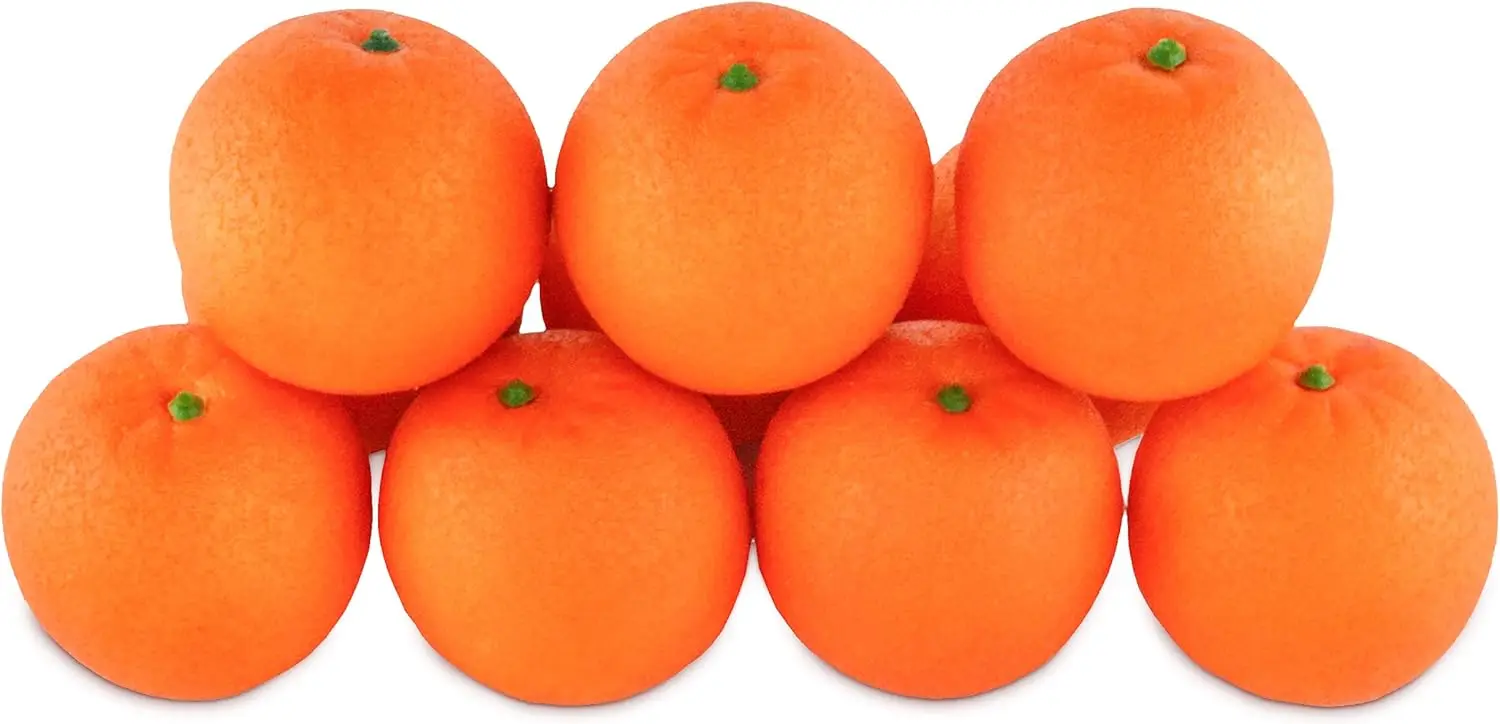 10 Stück Künstliche Orangen – Realistische Plastik Simulationsfrüchte für Zuhause, Küche & Party Dekoration – Bild 4