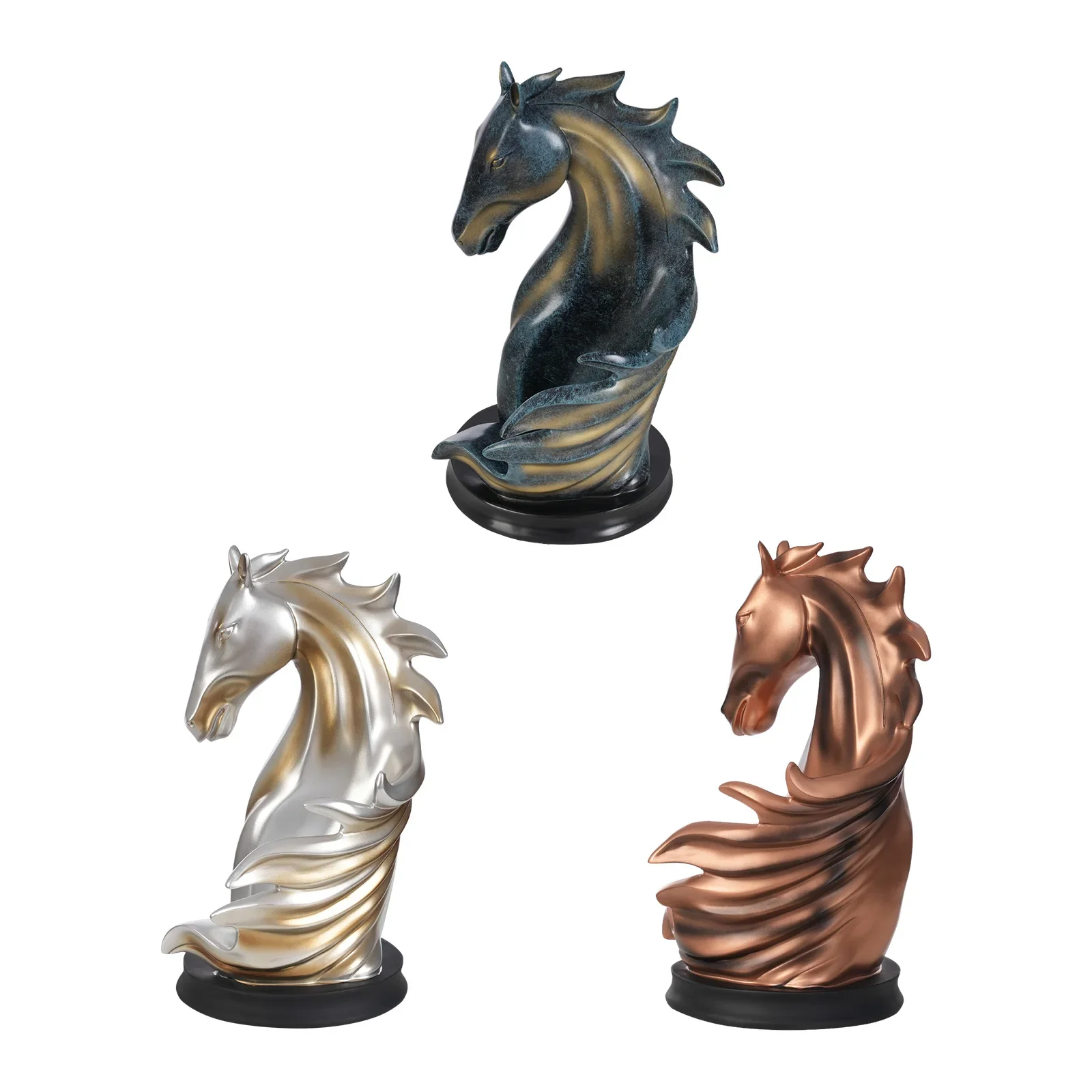 Pferdeskulptur Weinflaschenhalter – Eleganter Flaschenständer | Multifunktionaler Weinregal & Wohn-Deko Halter – Bild 9