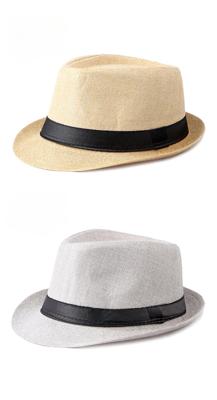 Jazz Fedora Hut – Strand Leinen Top Hat für Herren & Damen, Frühling & Sommer, Sonnenschutz Outdoor – Bild 5