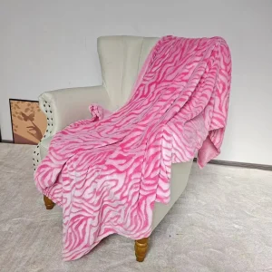3D Zebra Flanell Fleece Zwillingsdecke – Leicht, superweich & gemütlich mit Gepardenmuster für Couch, Sofa & Bett