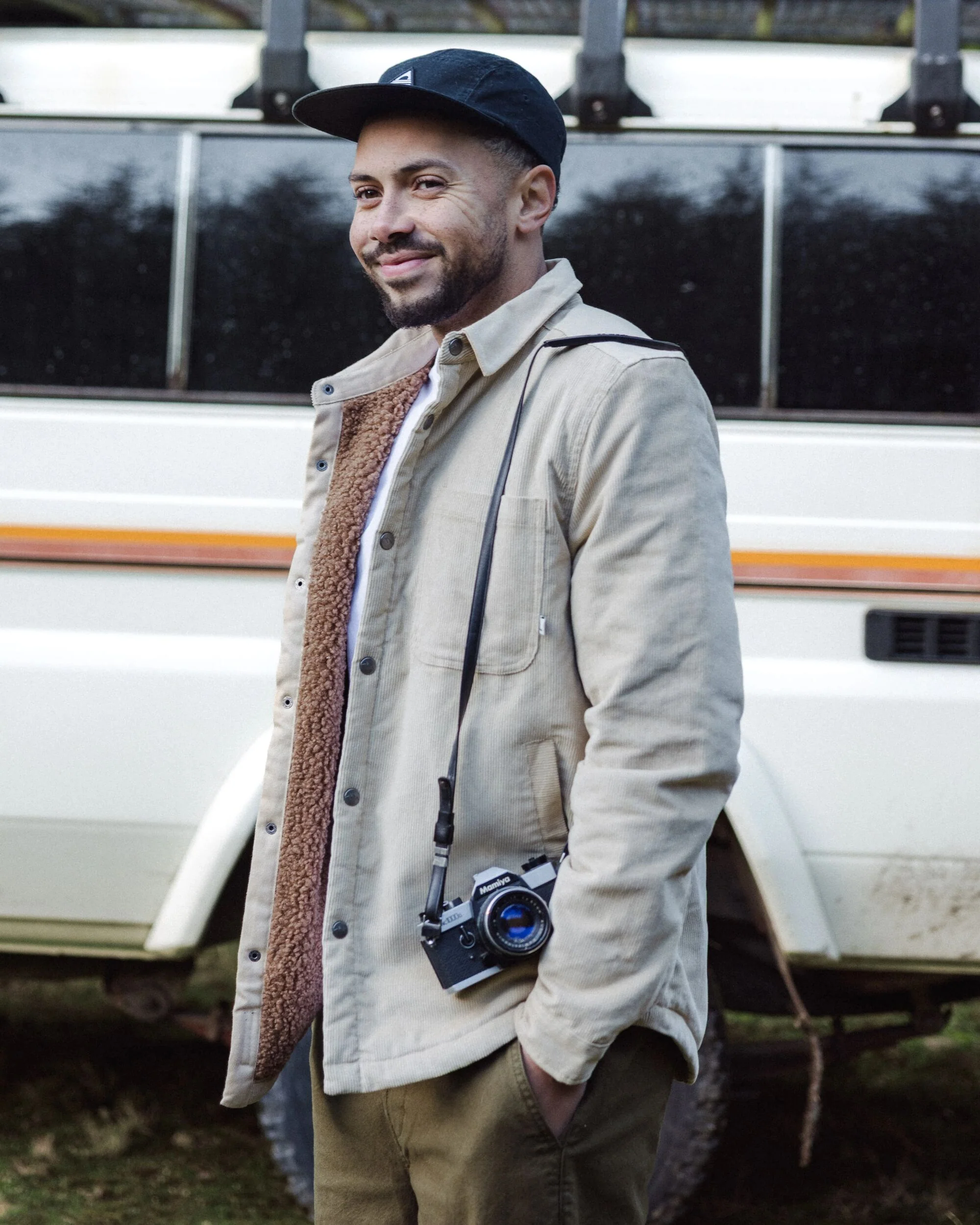 Kodiak 3.0 Sherpa-gefüttertes Cord Überhemd - Stein – Bild 5