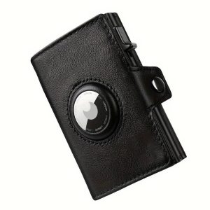 Herren RFID Geldbörse mit Münzfach – AirTag Wallet Schlank Minimalistisch mit Tracking Funktion