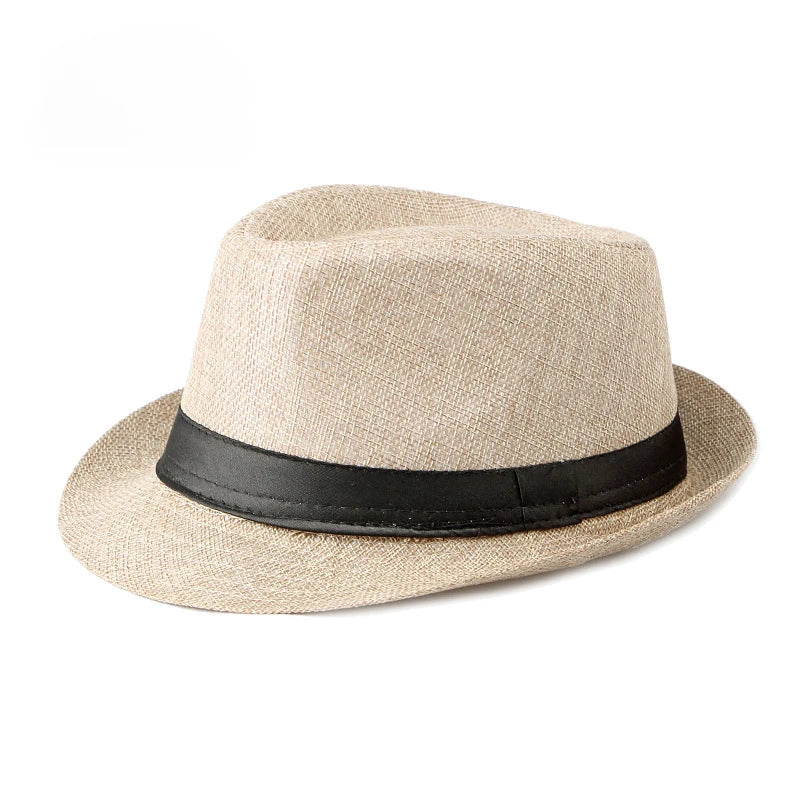 Jazz Fedora Hut – Strand Leinen Top Hat für Herren & Damen, Frühling & Sommer, Sonnenschutz Outdoor – Bild 7