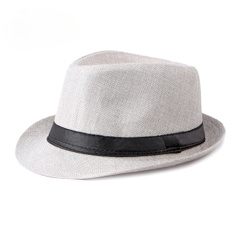 Jazz Fedora Hut – Strand Leinen Top Hat für Herren & Damen, Frühling & Sommer, Sonnenschutz Outdoor – Bild 8