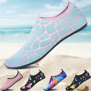 Damen Wasserschuhe Schnell Trocknend – Bequeme Strand & Yoga Schuhe, Atmungsaktive Badeschuhe
