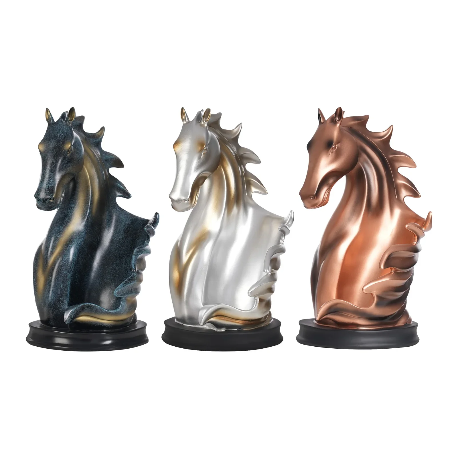 Pferdeskulptur Weinflaschenhalter – Eleganter Flaschenständer | Multifunktionaler Weinregal & Wohn-Deko Halter – Bild 8