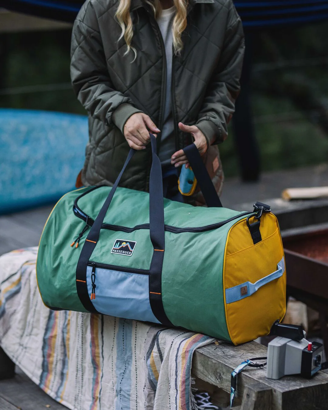 Weekender 58L Reisetasche aus Polyester - Lorbeergrün – Bild 7