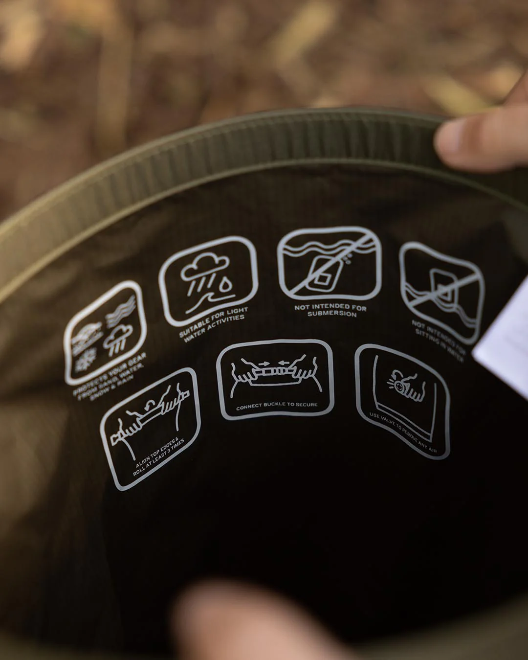 Raft 30L Trockentasche - Khaki – Bild 7