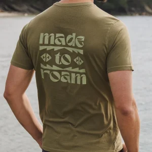 Sunrise Baumwoll-T-Shirt - Lodengrün