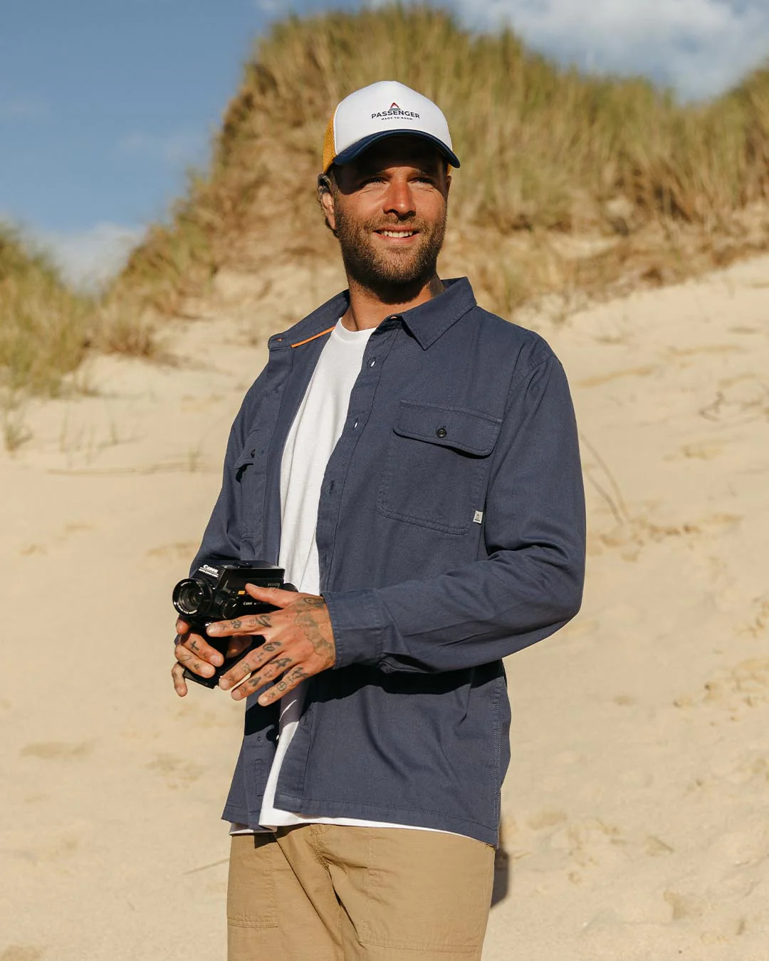 Vision Bio-Baumwollhemd - Dunkler Denim – Bild 5