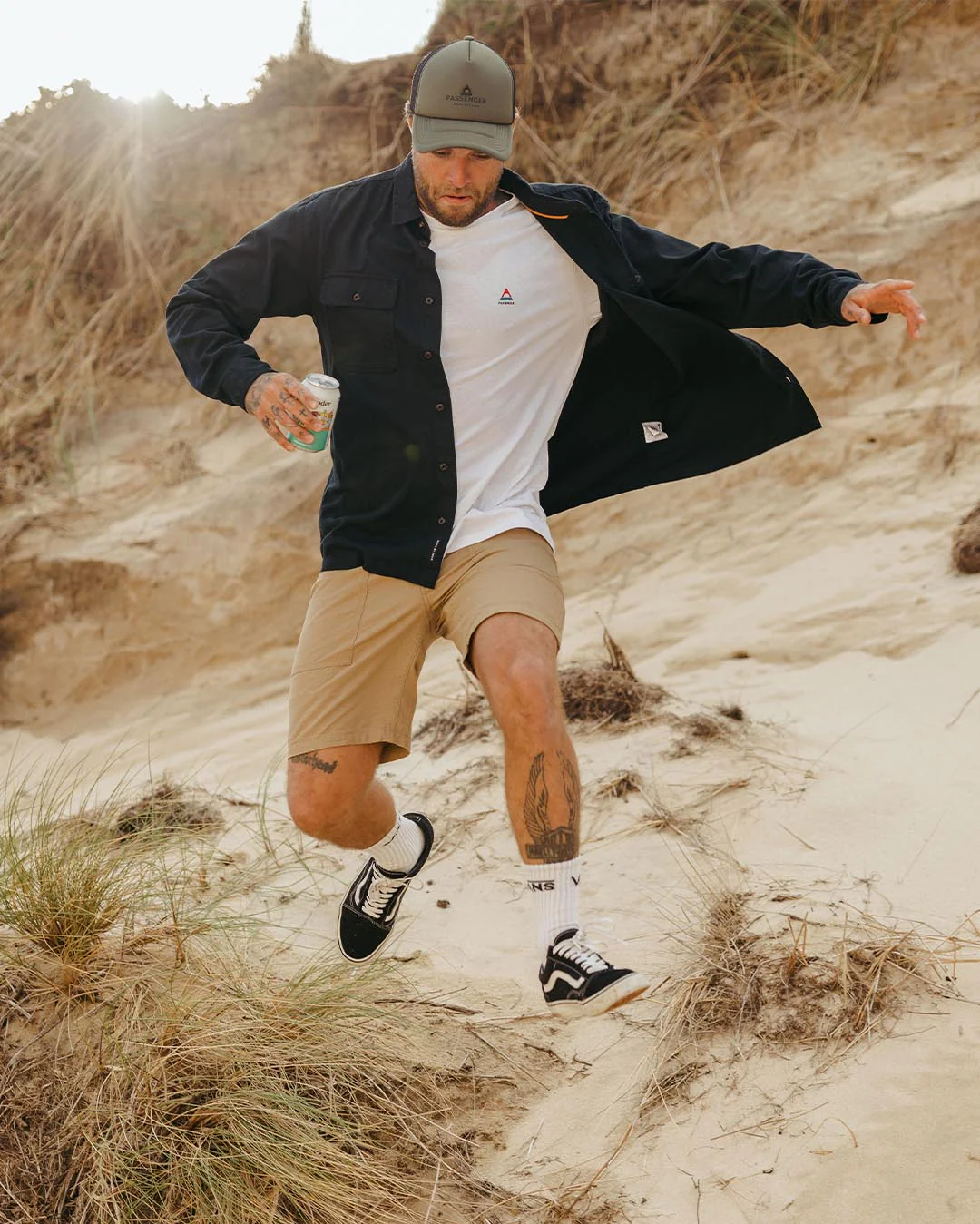 Vision Bio-Baumwollhemd - Schwarz – Bild 4