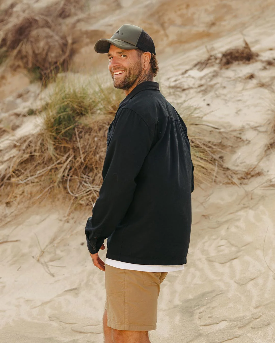 Vision Bio-Baumwollhemd - Schwarz – Bild 6