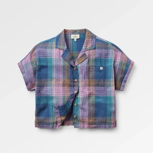 Arden Bio-Baumwoll Kurzarmhemd - Dunkelblau Kariert