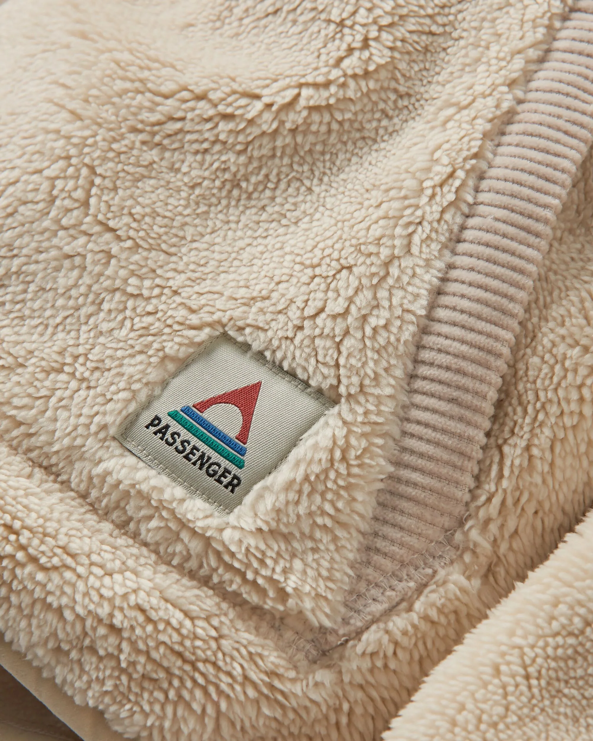 Iris Fleecejacke ohne Kragen – Hafer – Bild 6