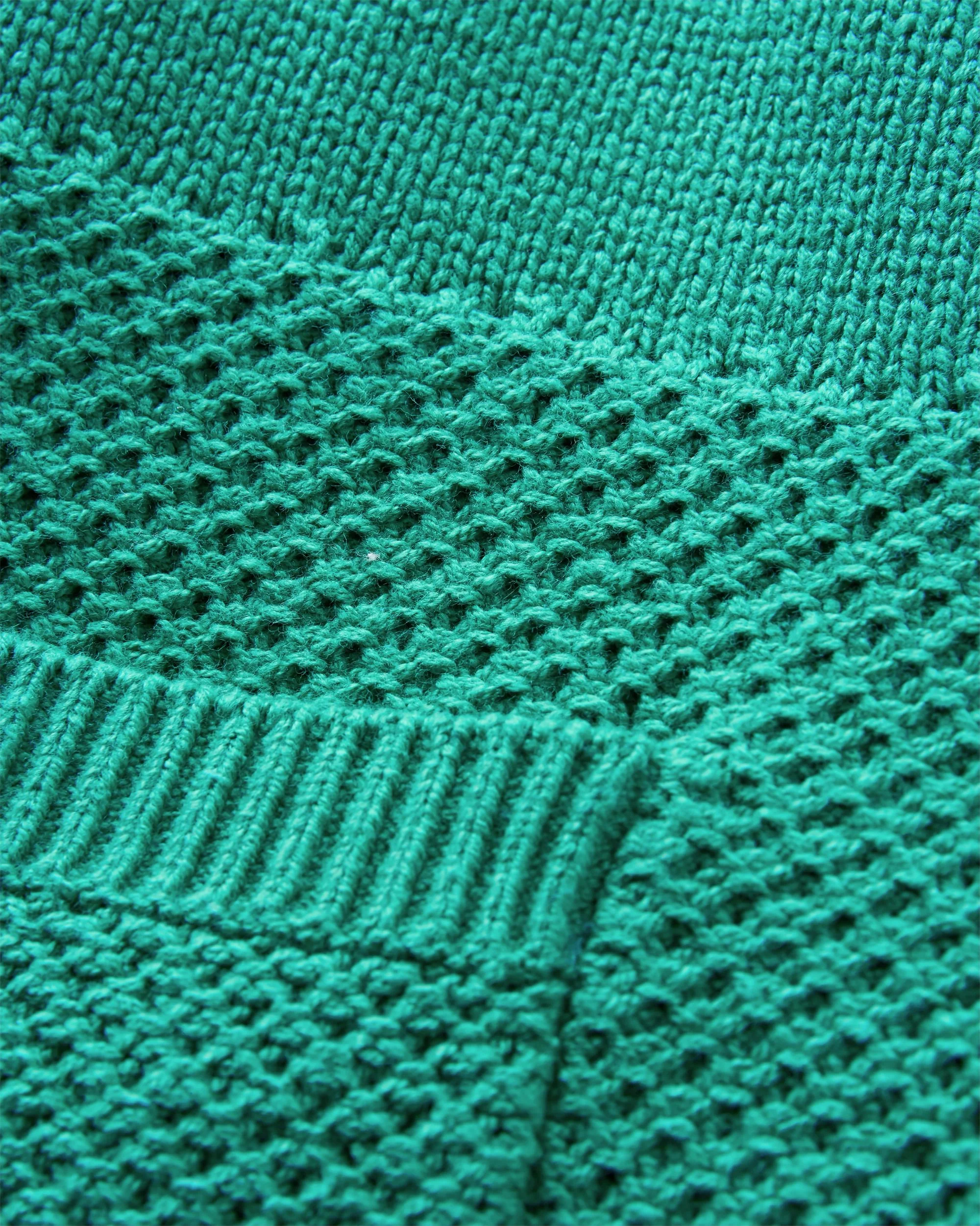 Cove Strickjacke mit Reißverschluss aus Bio-Baumwolle - Grünsee – Bild 8