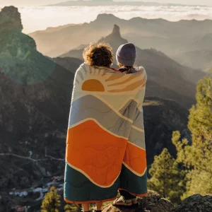 Cabin Sherpa Decke - Kornblumenblau