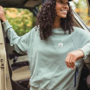 Ayla Crew Fleece - Pistazie
