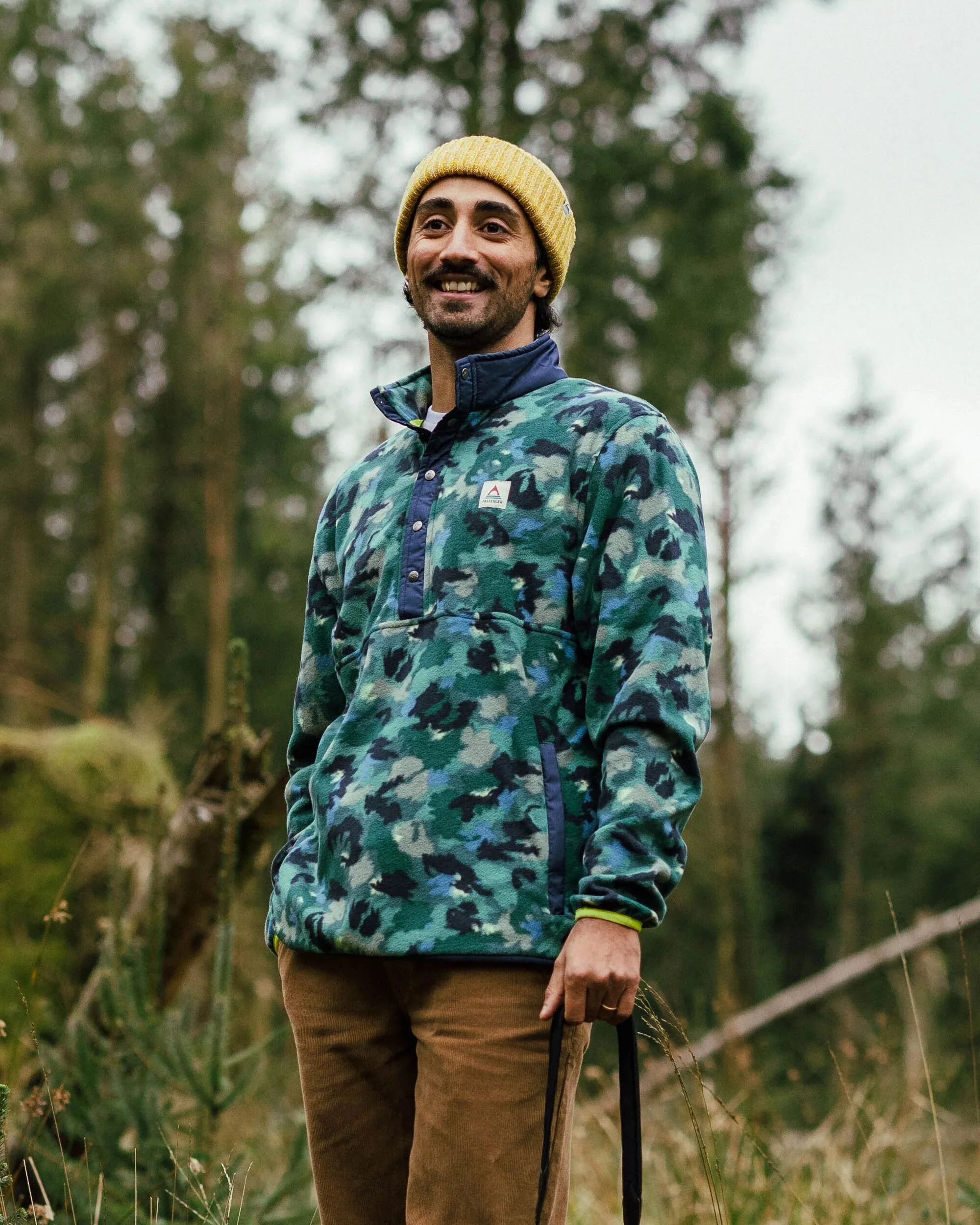 Adrift Polarfleece - Alpin Camo Regenwald – Bild 4