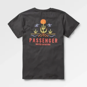 Planted Baumwoll-T-Shirt - Schwarz