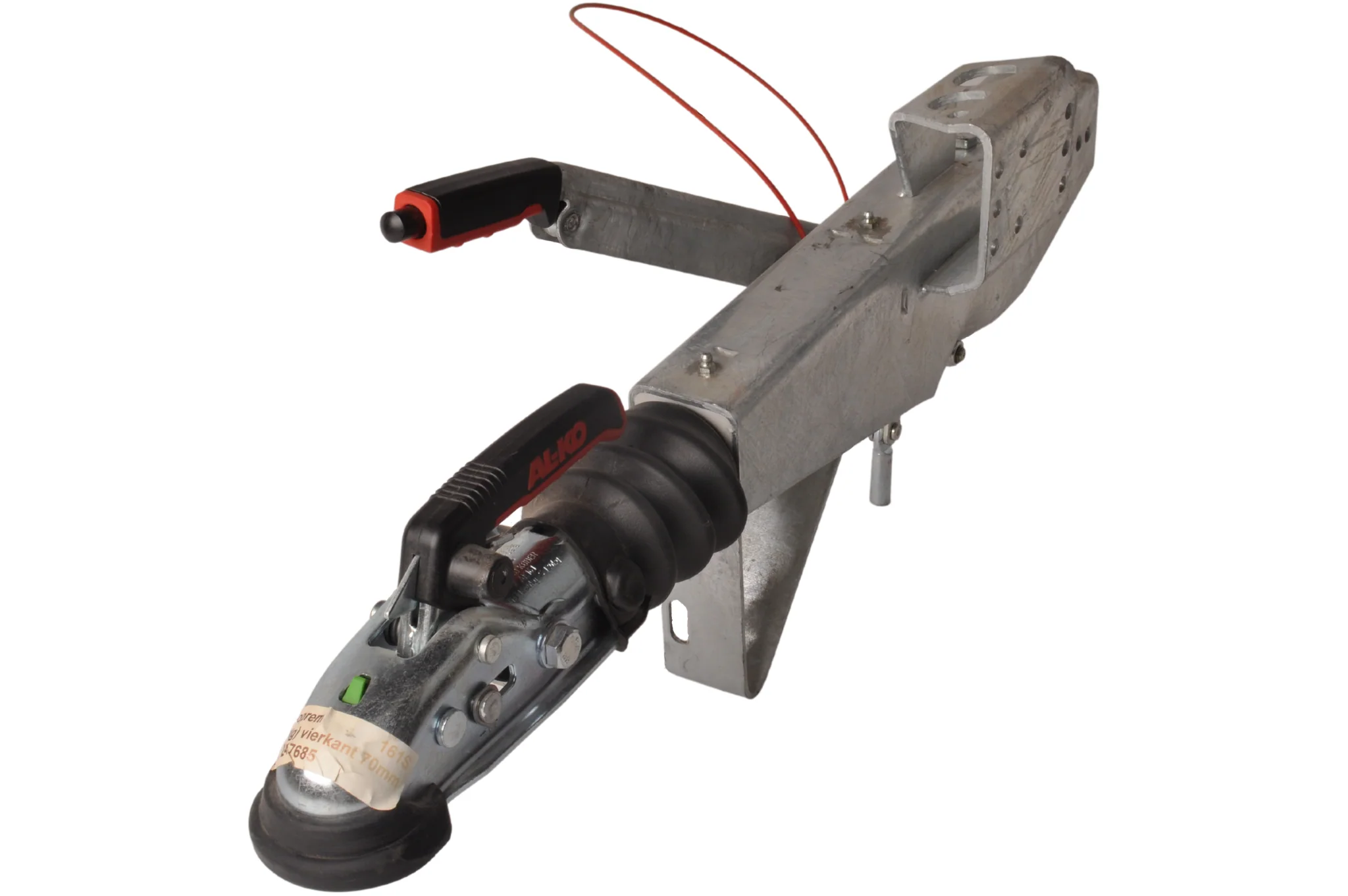 AL- KO Auflaufeinrichtung für Anhänger - 161S - maximale Anhängelast:1600kg - Vierkantrohr anschluss: 70 mm - inkl. Stützrad-Konsole