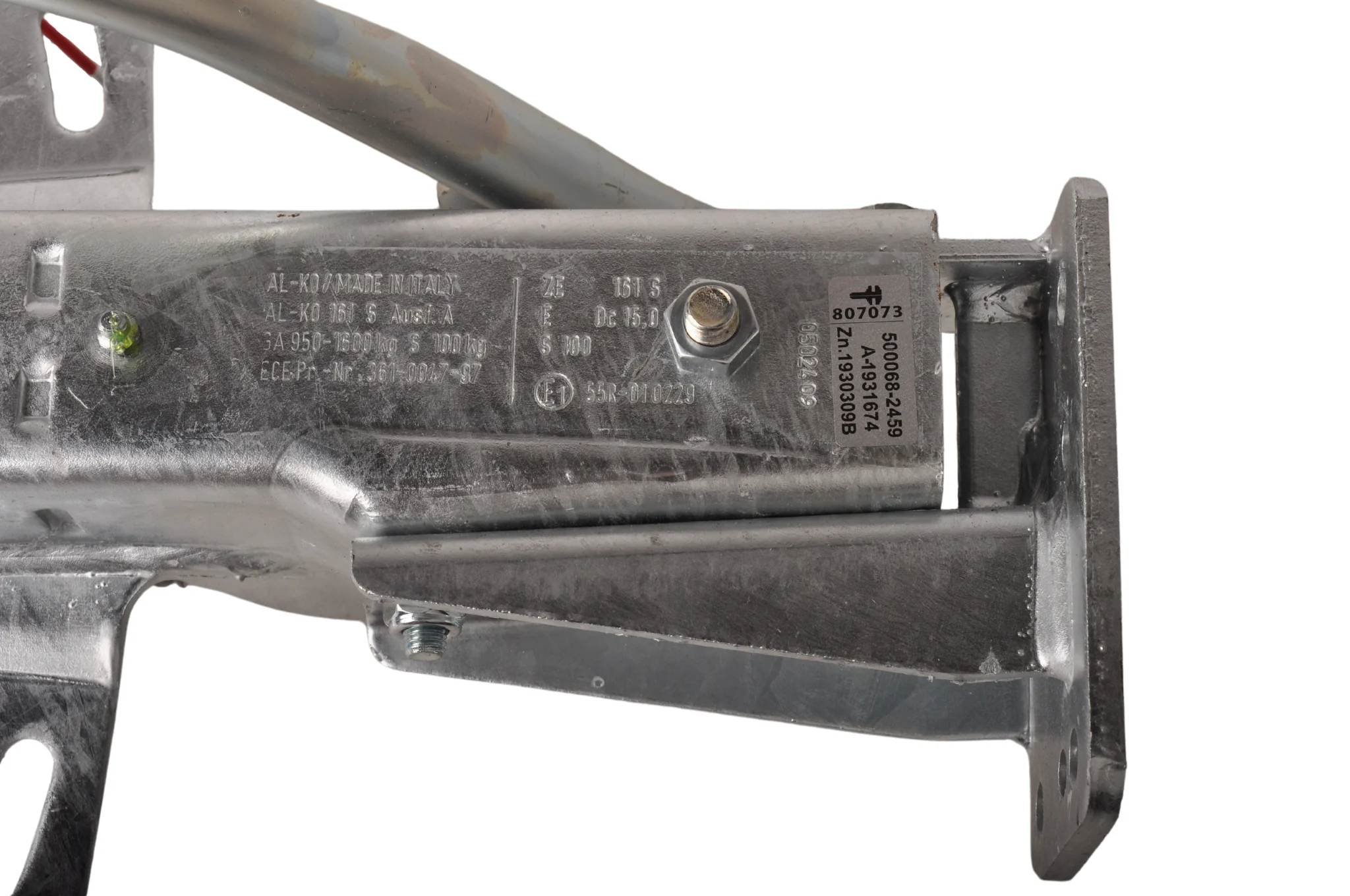 AL- KO Auflaufeinrichtung für Anhänger - 161S - maximale Anhängelast: 1600kg - V-Deichselanschluss - inkl. Stützrad-Konsole – Bild 9