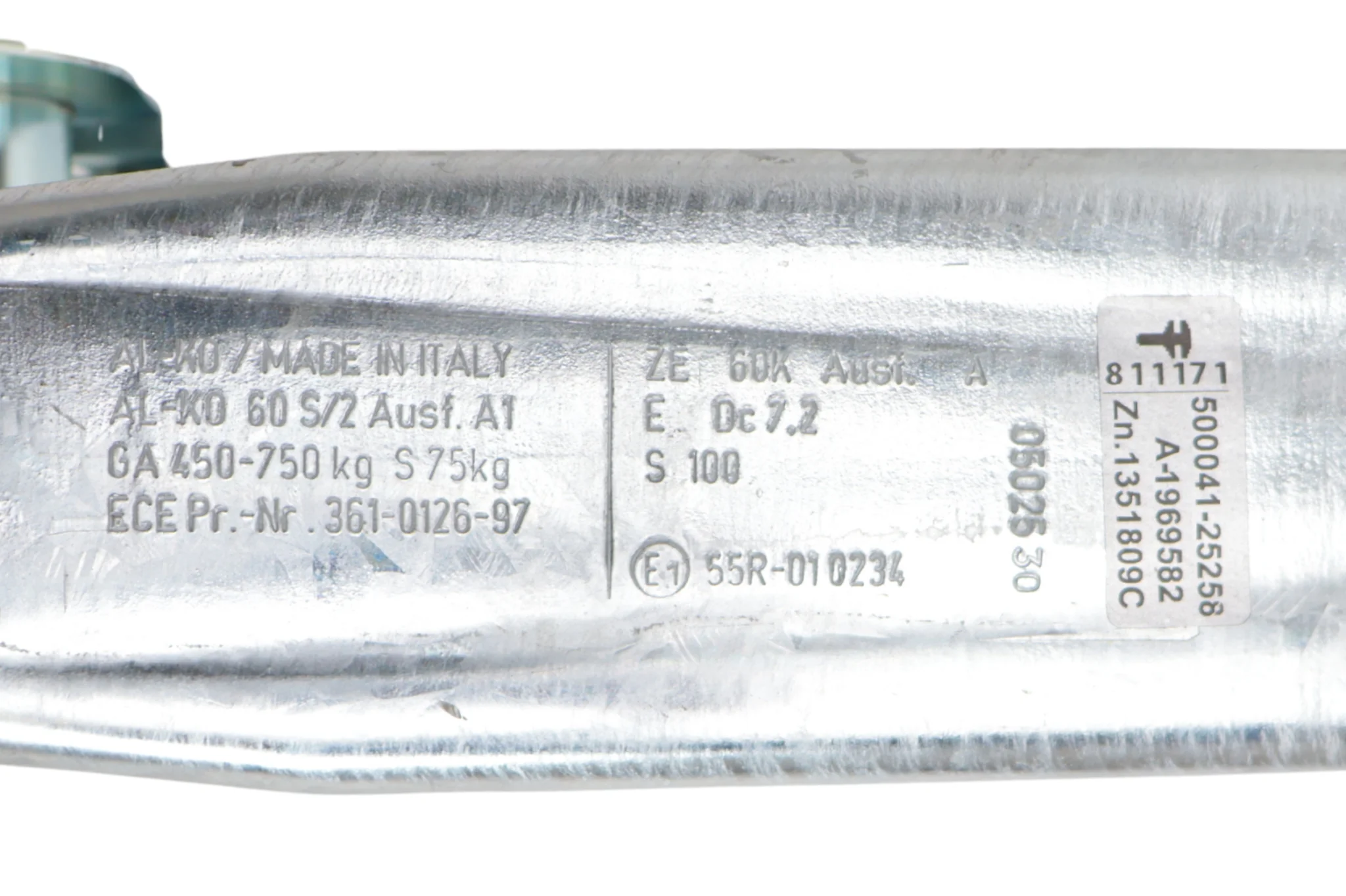 AL- KO Auflaufeinrichtung für Anhänger - 60S/2 - maximale Anhängelast: 750kg - Vierkantrohr anschluss: 60mm - inkl. Stützrad-Konsole – Bild 4