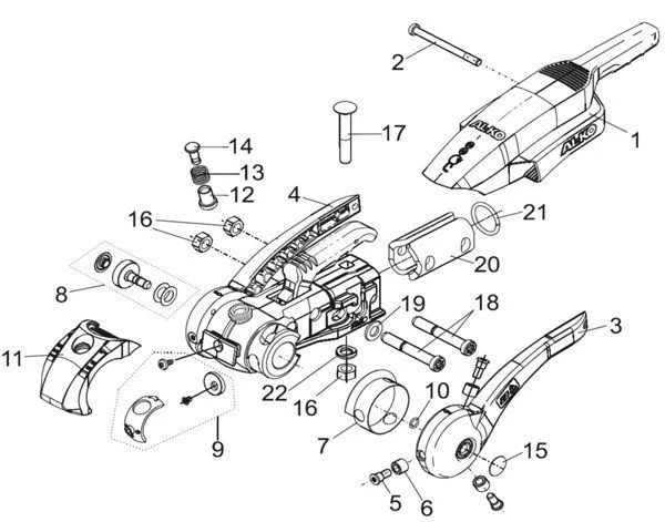AL-KO Druckplatte - links - passend für den AL-KO AKS3004 – Bild 8