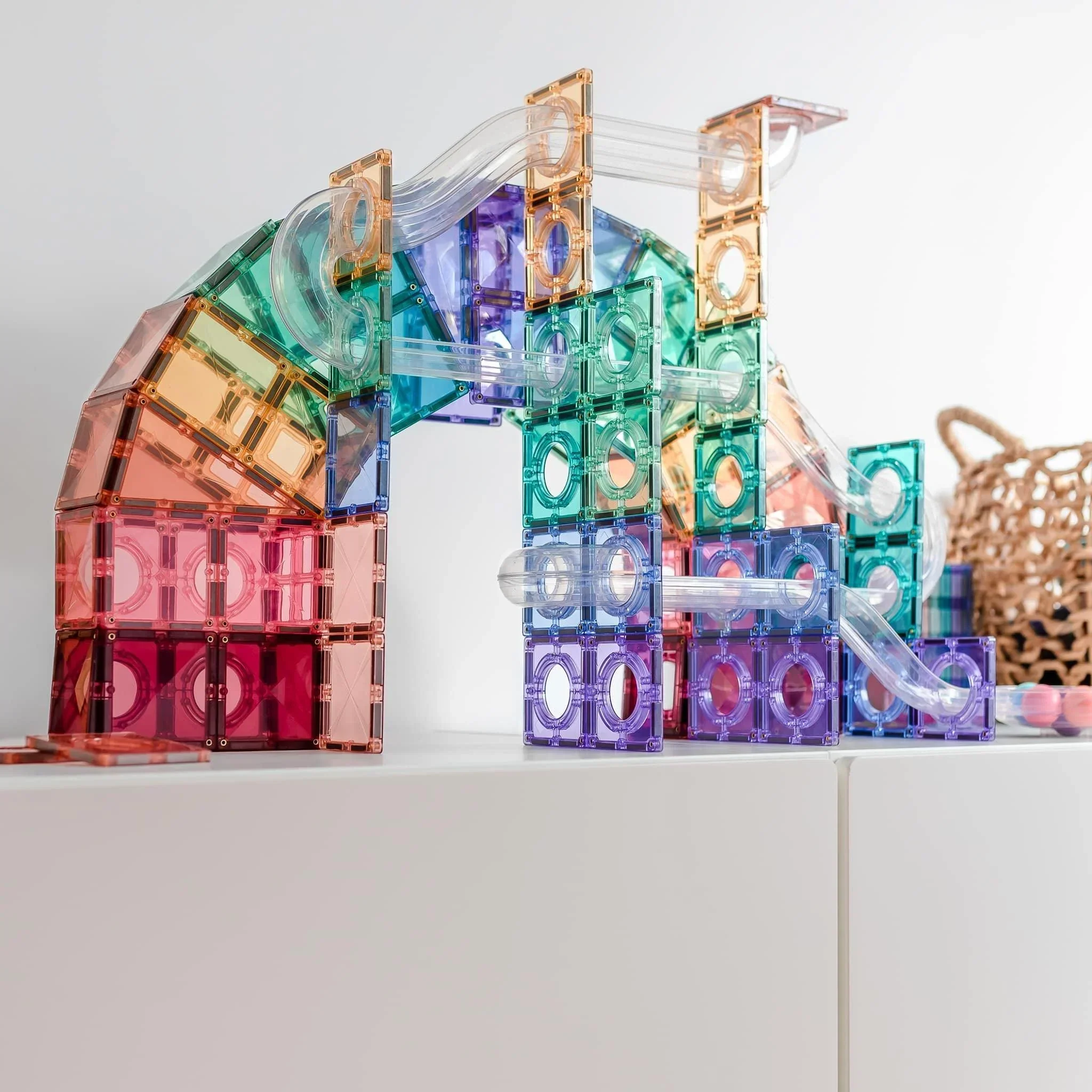 CONNETIX - Pastell Ball Run - 106-teilige Kugellaufbahn – Bild 8