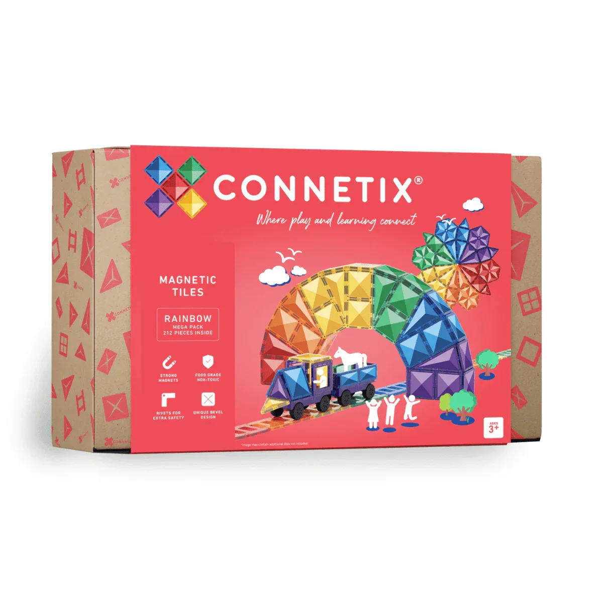 CONNETIX Regenbogen-Megapaket – 212-teiliges Set