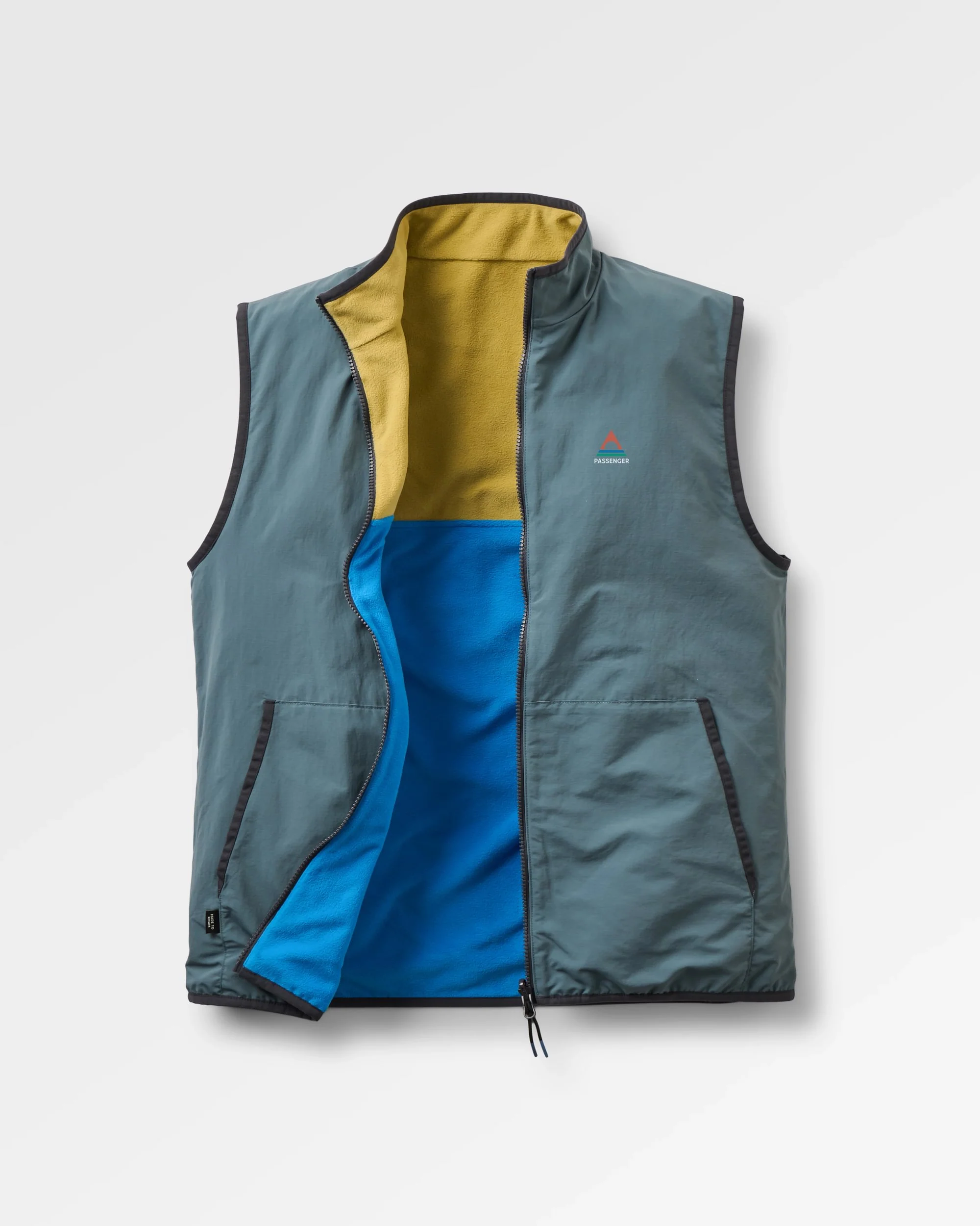 Set Off Reversible Polartec Fleece Top - Warmes Beige/Marineblau – Bild 3