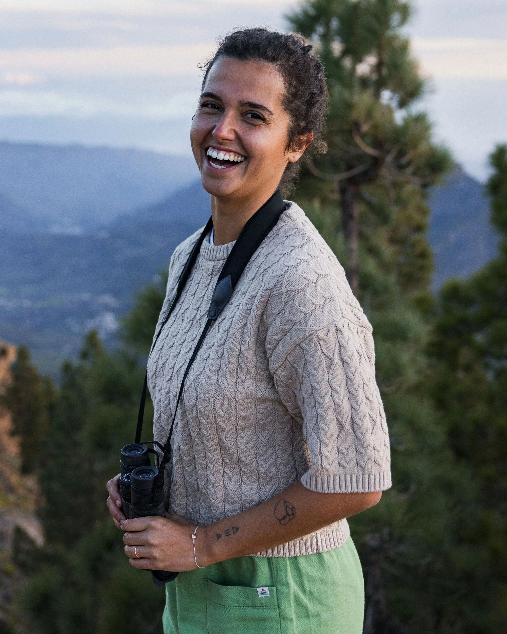 Homely Kurzarm-Strickpullover - Einfach Taupe – Bild 6