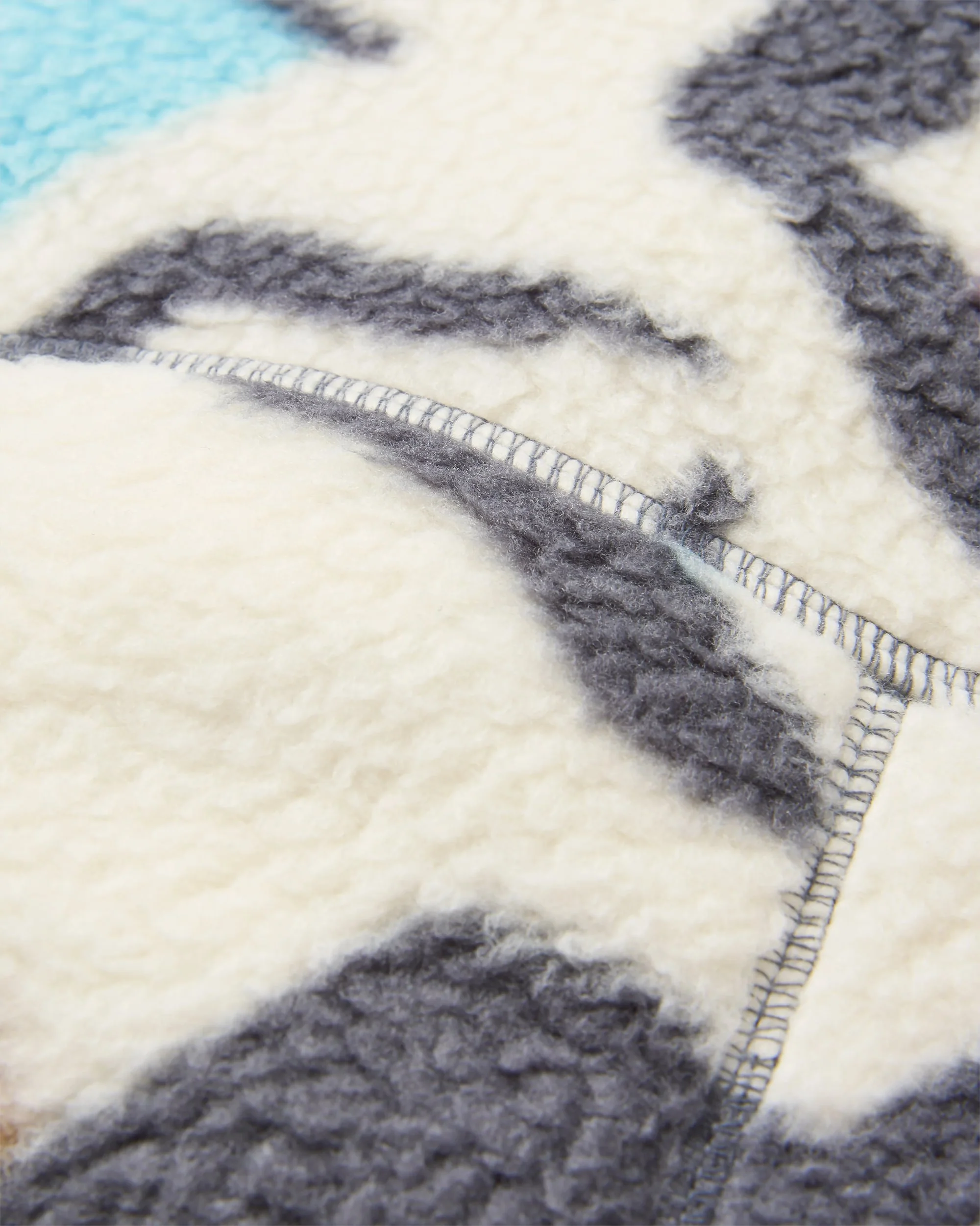 Fairbanks Sherpa Weste mit Reißverschluss - Abstract Trails Off White – Bild 7