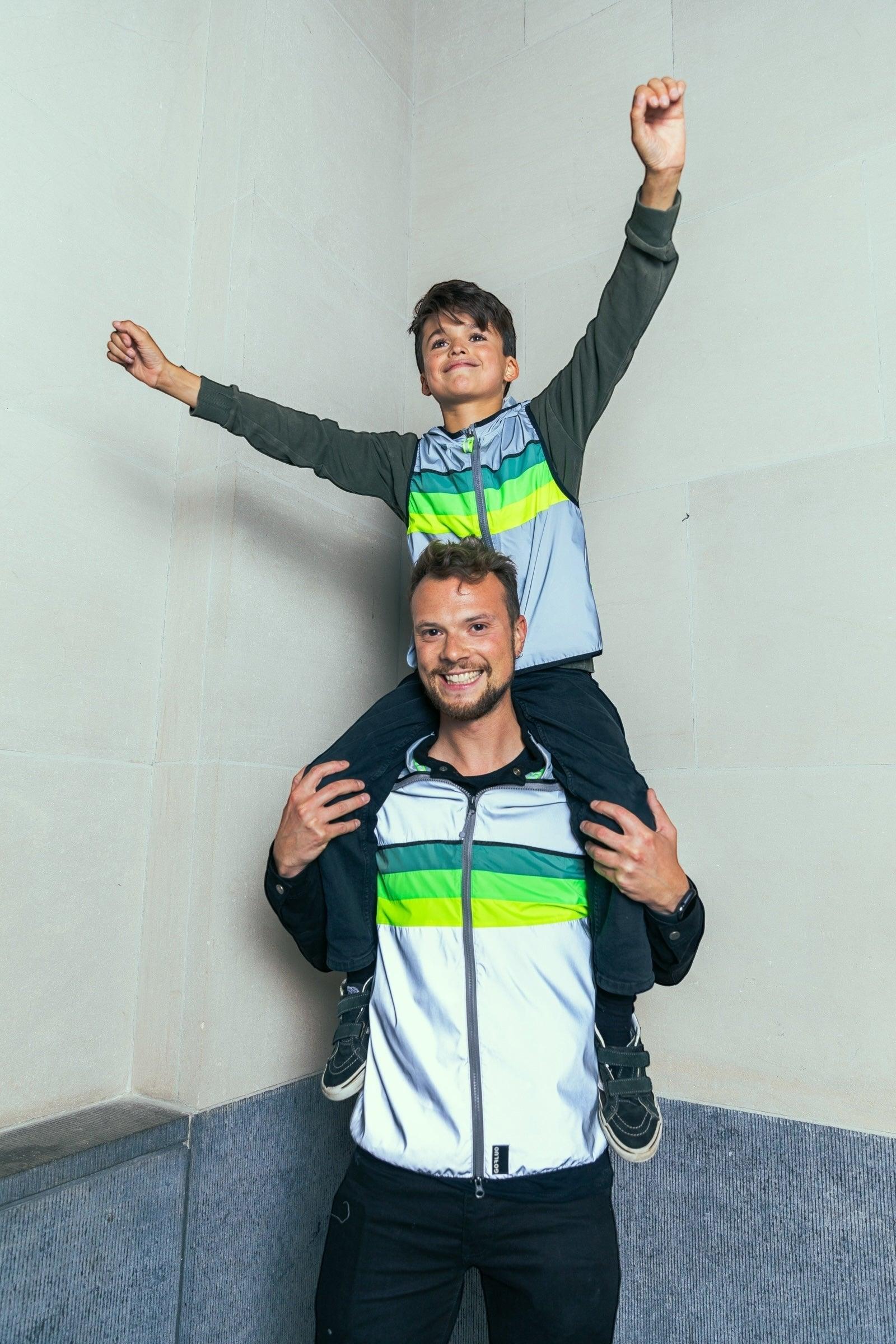 Gofluo Warnweste "North - Grey reflective" für Kinder – Bild 3