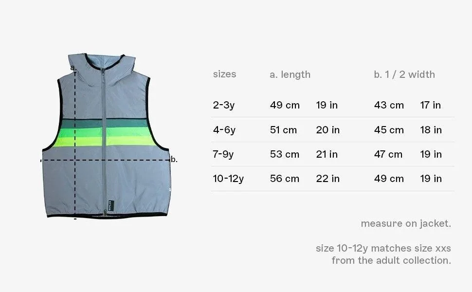 Gofluo Warnweste "North - Grey reflective" für Kinder – Bild 7