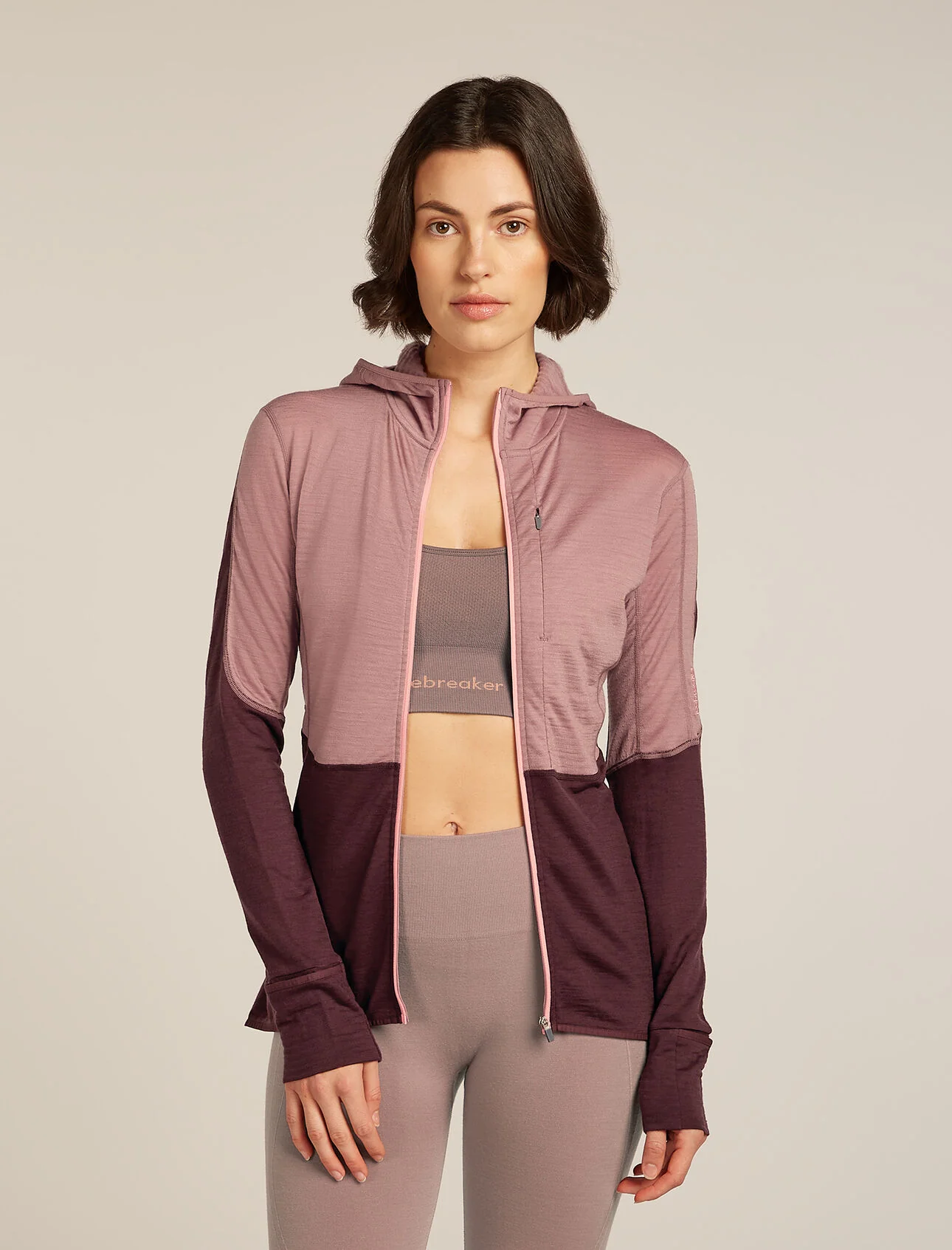 Women's Merino 200 Realfleece Descender LS Zip Hoodie | Fleecejacke