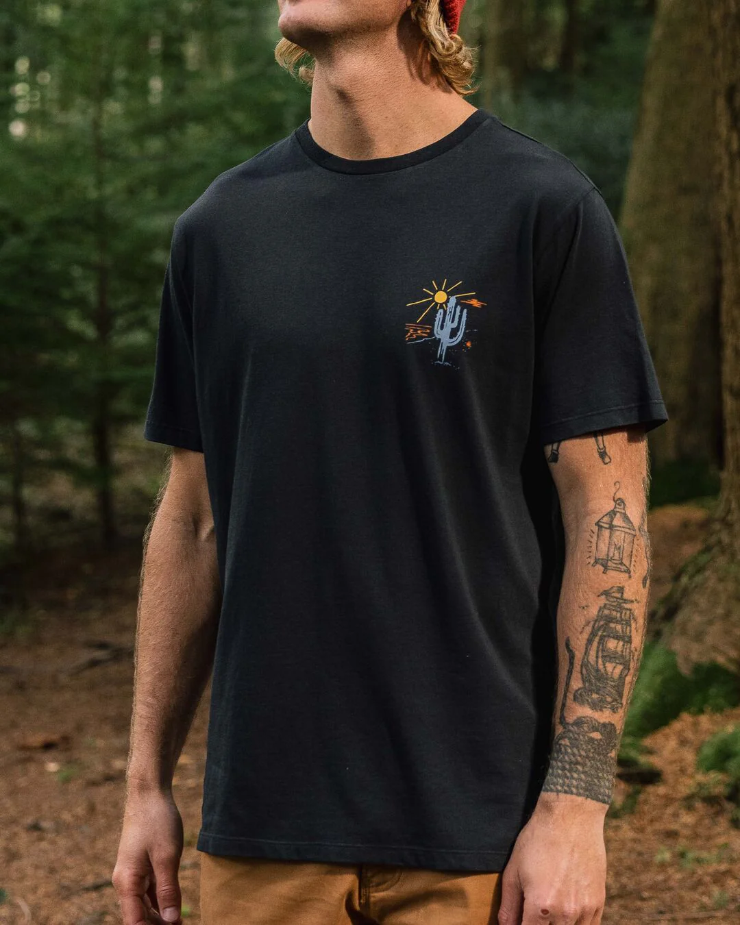 Tizana Baumwoll-T-Shirt - Schwarz – Bild 3