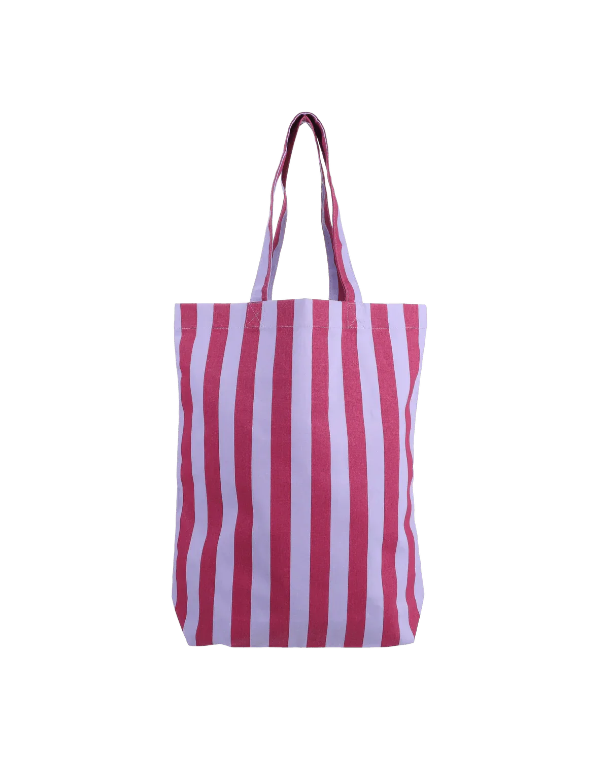 Tragetasche aus Baumwolle • Lila/Dunkelrot gestreift – Bild 3