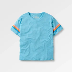 Poinsettia Bio-Baumwoll-T-Shirt - Weiches Blau Pool Marl