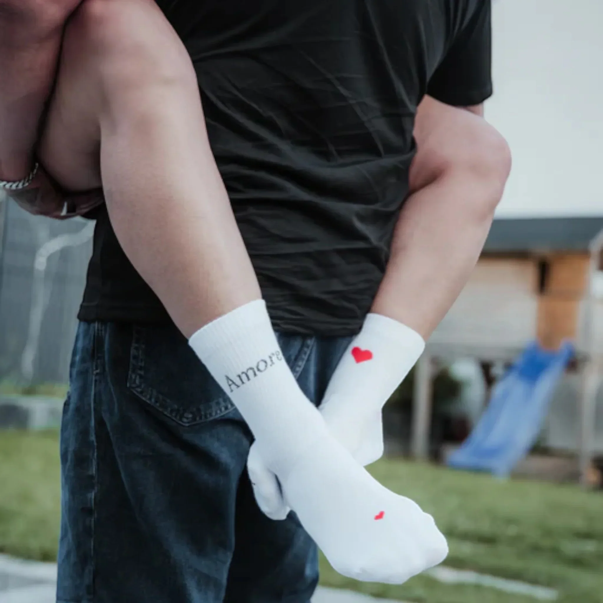 My Day My Dream – Amore 2.0 Socken - Statement Socken mit Herz – Bild 3