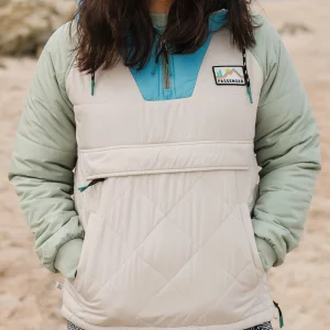 Ocean isolierte Anorak-Jacke - Kieselgrau