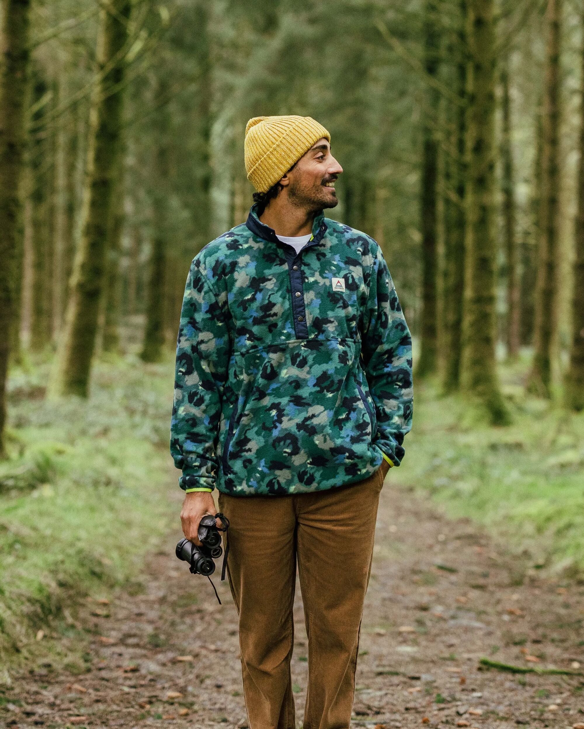 Adrift Polarfleece - Alpin Camo Regenwald