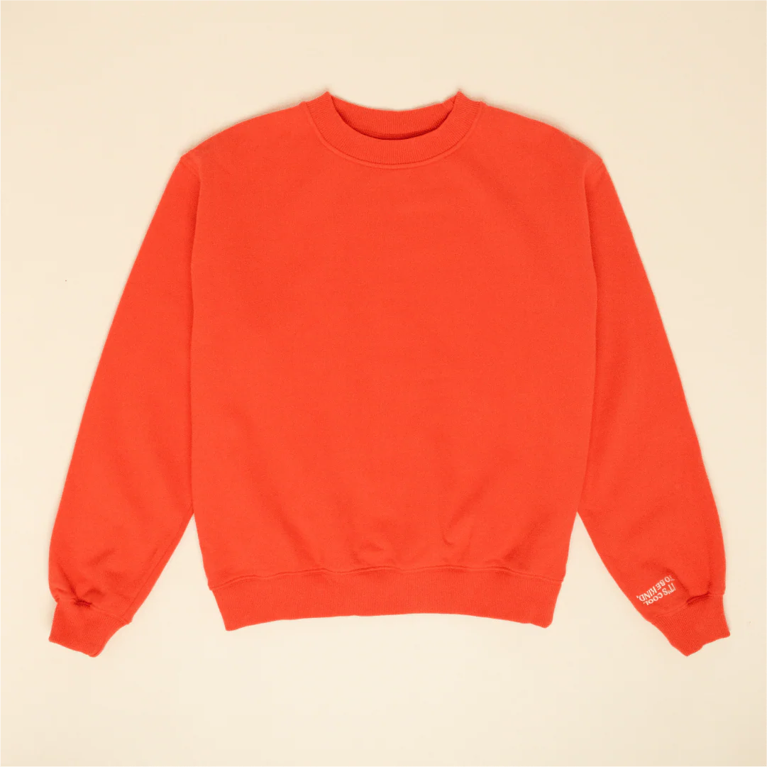 KINDNESS Sweater aus Bio-Baumwolle • Rot – Bild 3