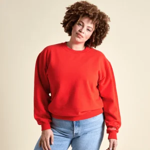 KINDNESS Sweater aus Bio-Baumwolle • Rot